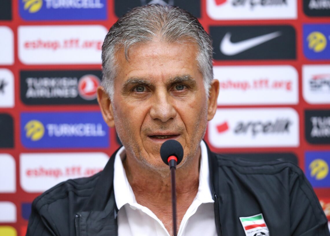 A Milli Futbol Takımı ile yarın hazırlık maçında karşı karşıya gelecek İran'ın teknik direktörü Carlos Queiroz, BJK Nevzat Demir Tesisleri'nde düzenlediği basın toplansında gazetecilerin sorularını yanıtladı.  ( Emrah Yorulmaz - Anadolu Ajansı )